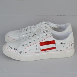 ALDO Garsdale HELLO Womens White Sneakers Size 9 EU40